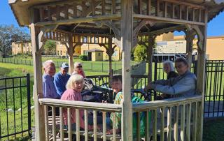 memory care residents creating happy memories